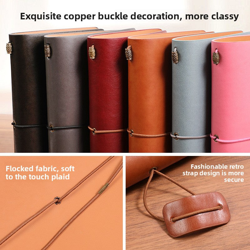 Vintage PU Leather A6 Notebook