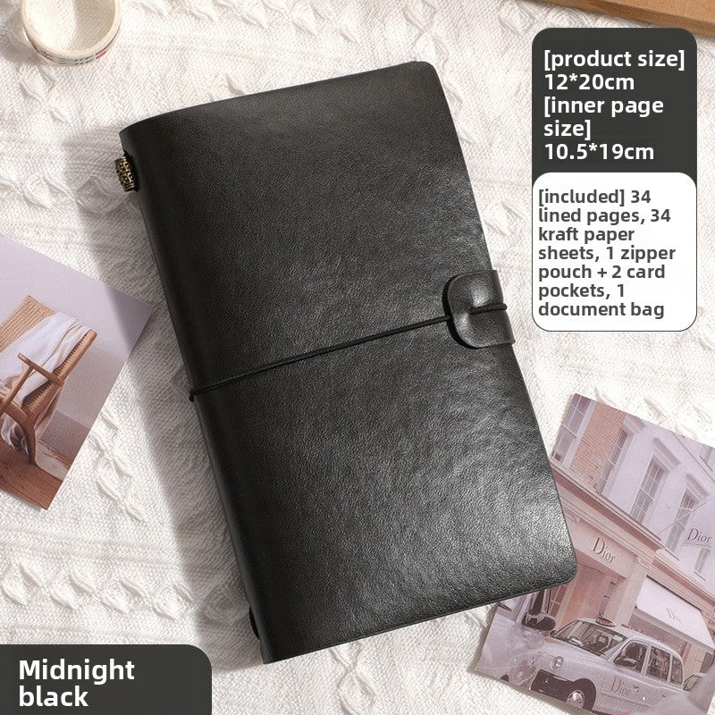 Vintage PU Leather A6 Notebook