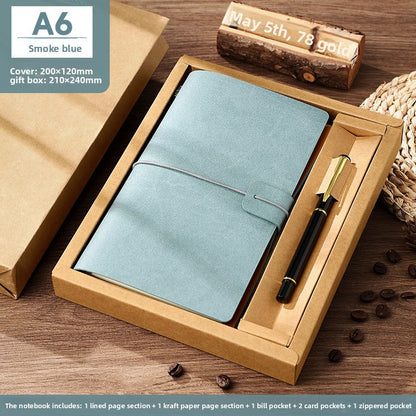 Vintage PU Leather A6 Notebook