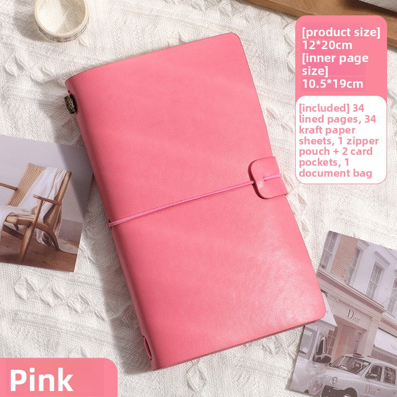 Vintage PU Leather A6 Notebook