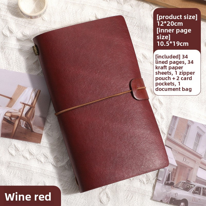Vintage PU Leather A6 Notebook