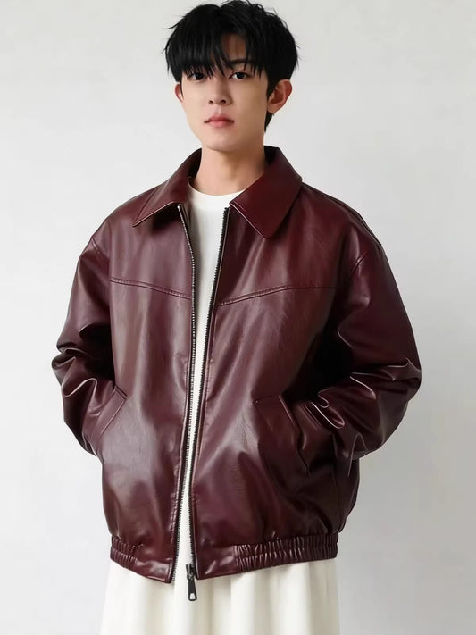 Vintage PU Leather Jacket