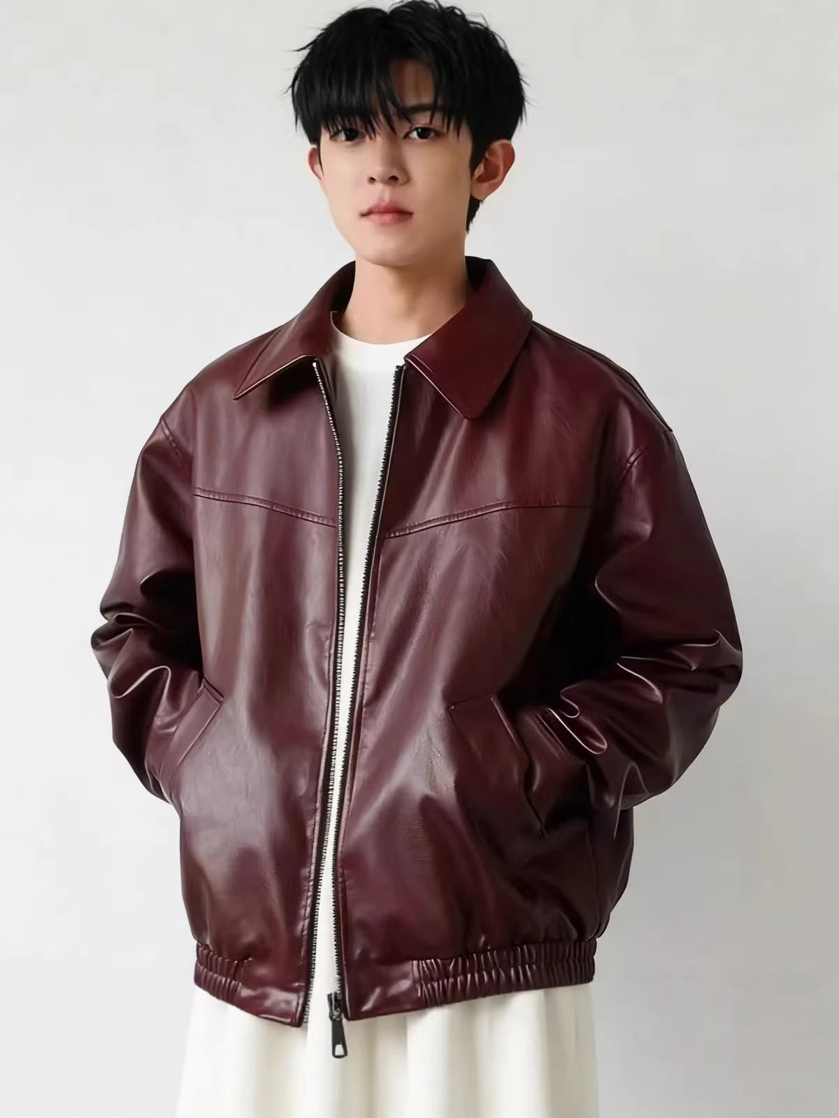 Vintage PU Leather Jacket