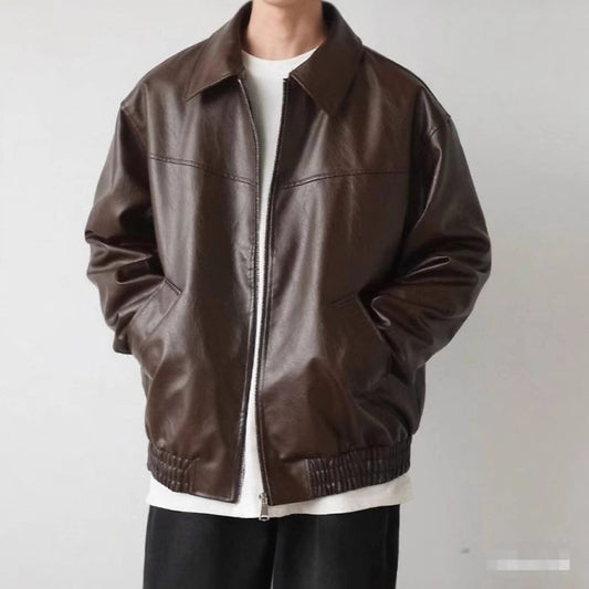 Vintage PU Leather Jacket