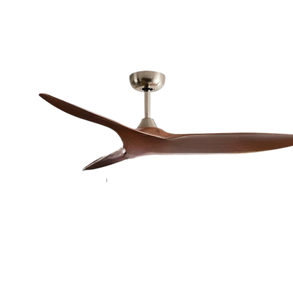 Vintage Rattan Ceiling Fan with Light