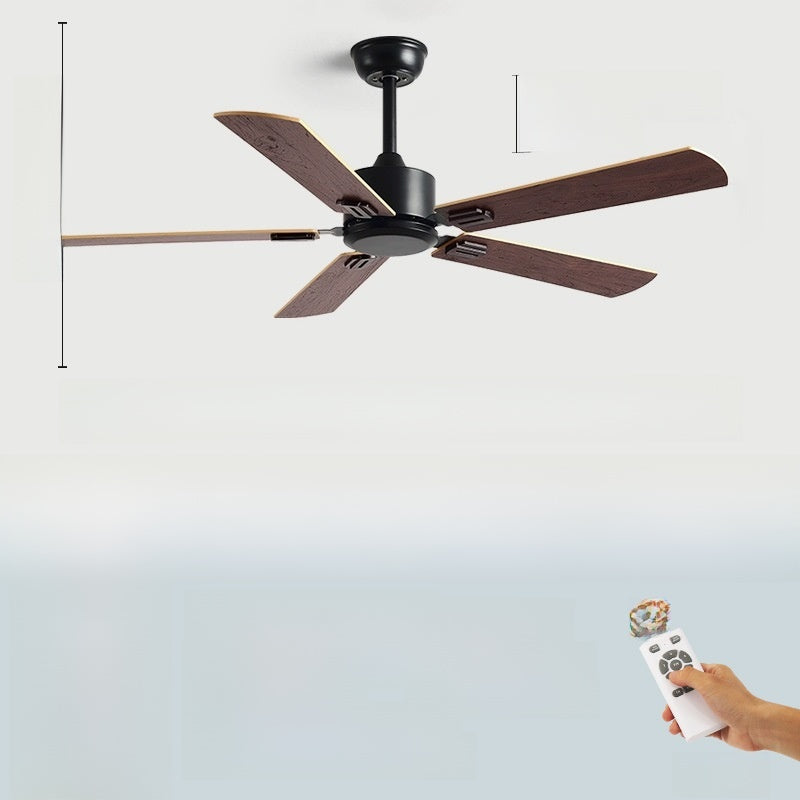 Vintage Rattan Ceiling Fan with Light