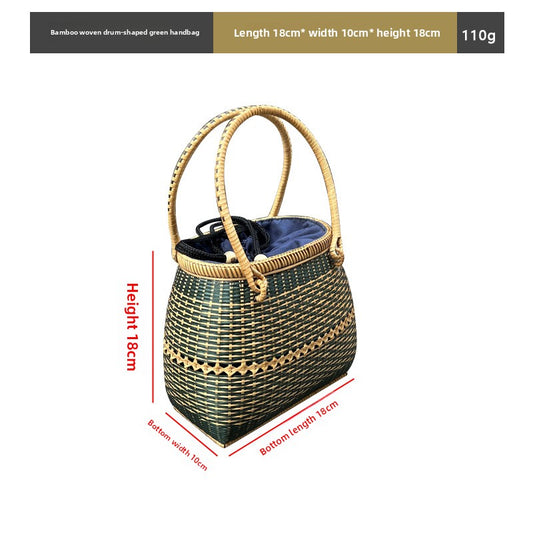 Vintage rattan crossbody bag