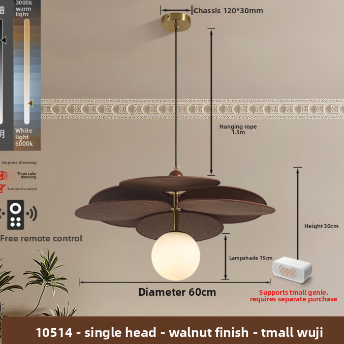 Vintage Rattan Pendant Light for Dining and Bedroom