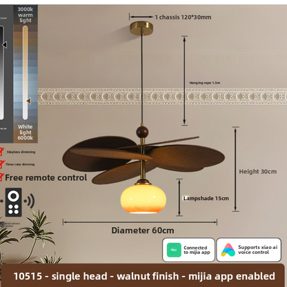 Vintage Rattan Pendant Light for Dining and Bedroom