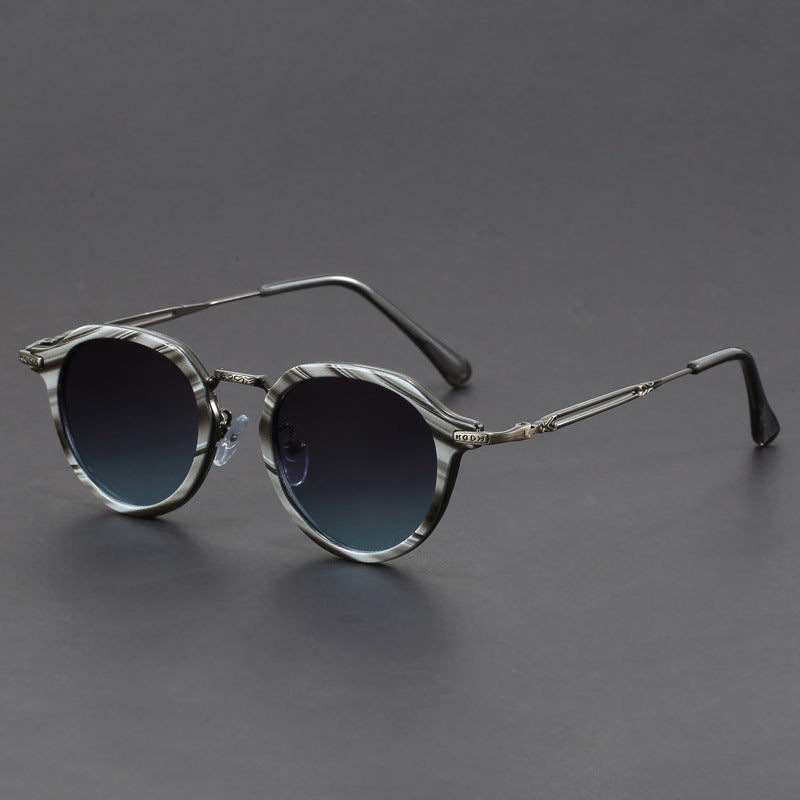 Vintage Round Sunglasses with UV Protection