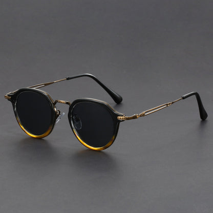 Vintage Round Sunglasses with UV Protection
