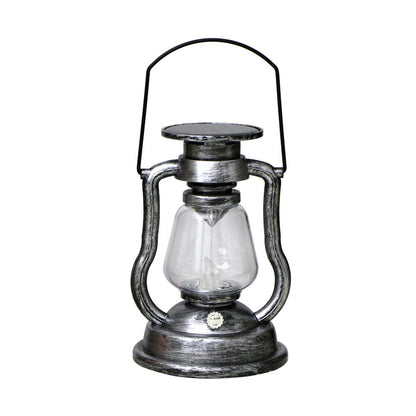 Vintage Solar LED Lantern with Flame Effect