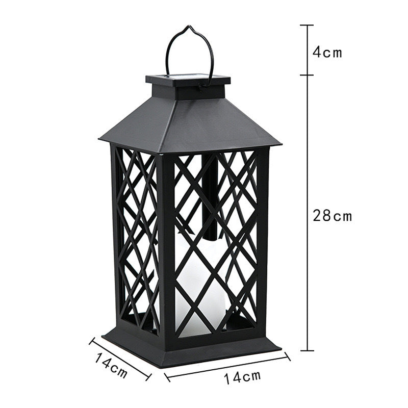 Vintage Solar Powered Candle Lantern for Outdoor Garden
