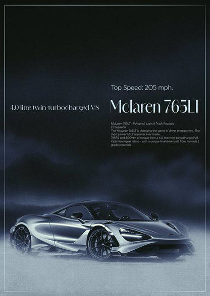 Vintage Sports Car Poster Canvas Painting Posters