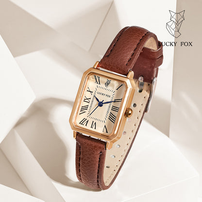 Vintage Square Quartz Watch for Women