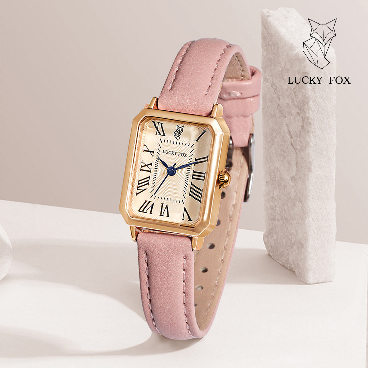 Vintage Square Quartz Watch for Women
