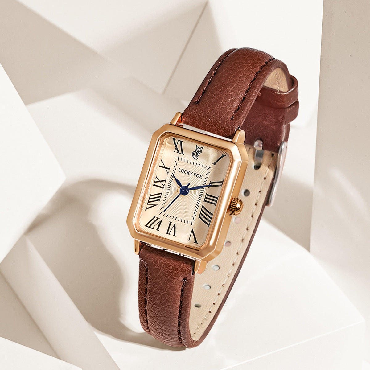 Vintage Square Quartz Watch for Women