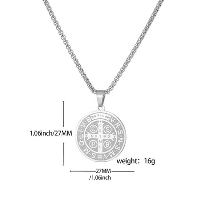 Vintage Stainless Steel Benedict Necklace