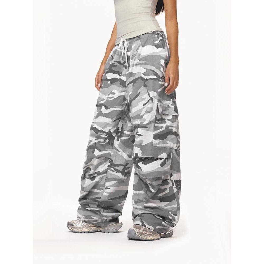 Vintage Streetwear Casual Wide-Leg Pants