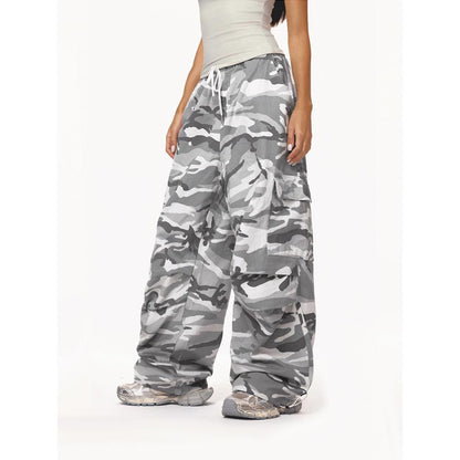 Vintage Streetwear Casual Wide-Leg Pants