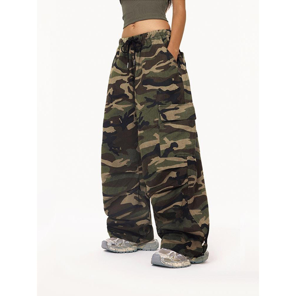 Vintage Streetwear Casual Wide-Leg Pants