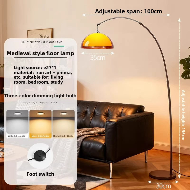 Vintage-Style Fishing Lamp Floor Lamp