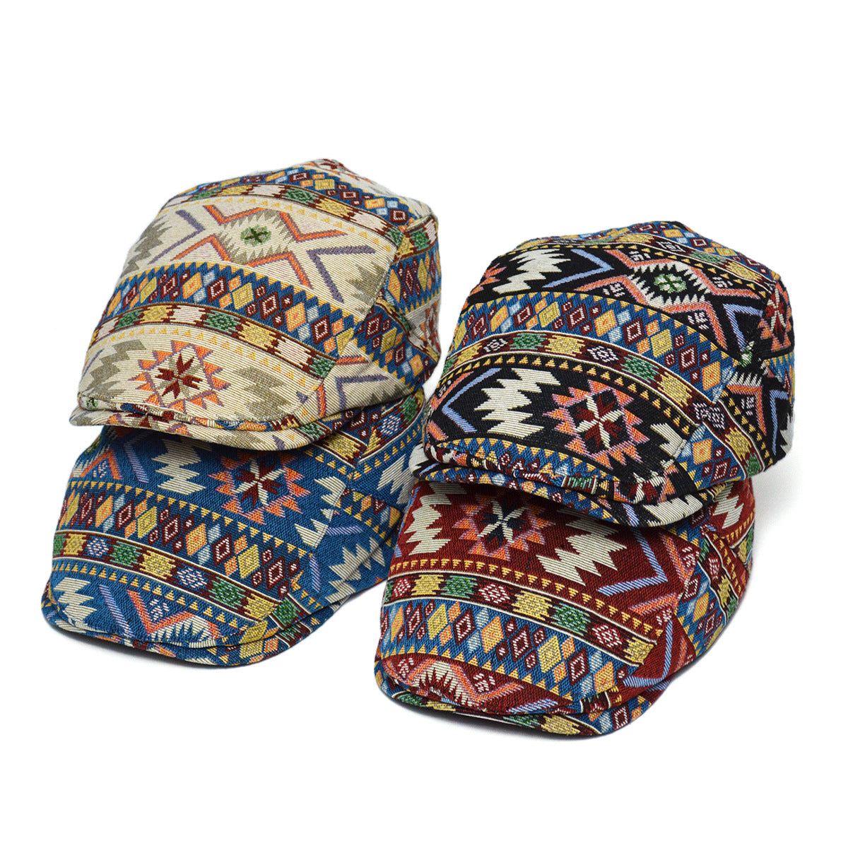 Vintage Style Jacquard Beret Cap