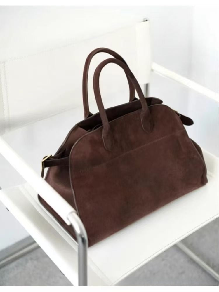 Vintage Suede Tote Bag