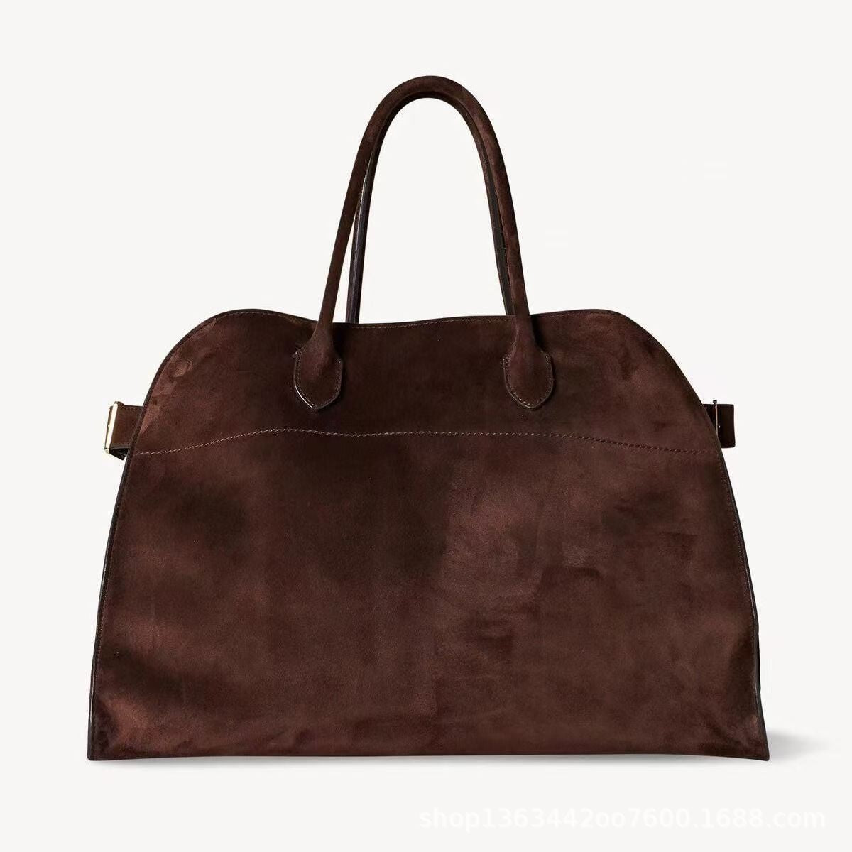 Vintage Suede Tote Bag