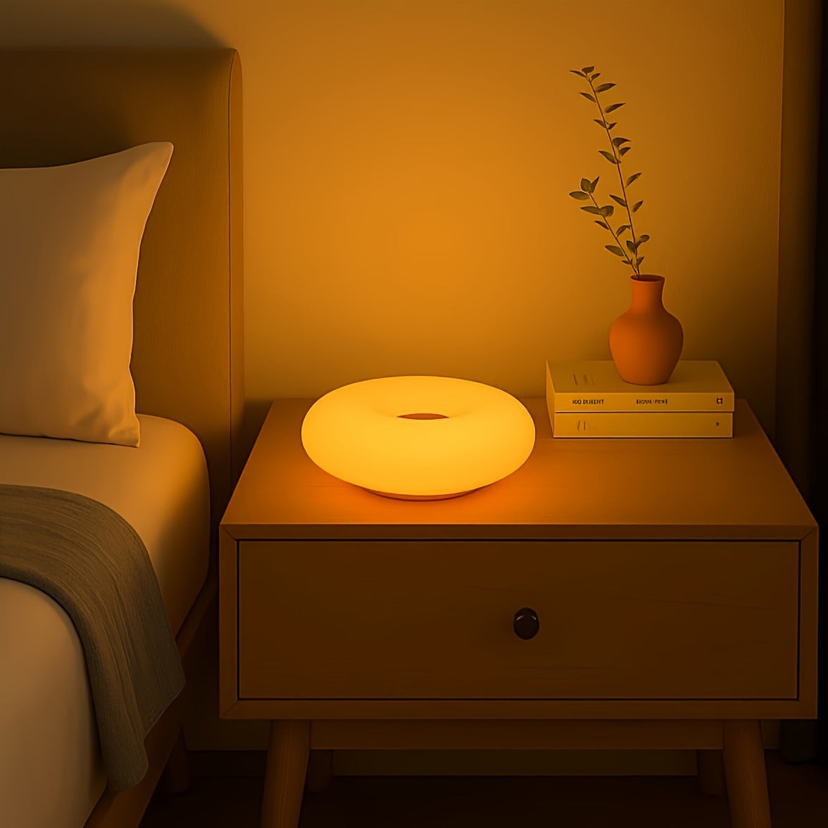 Vintage Touch Control Donut Wall Lamp