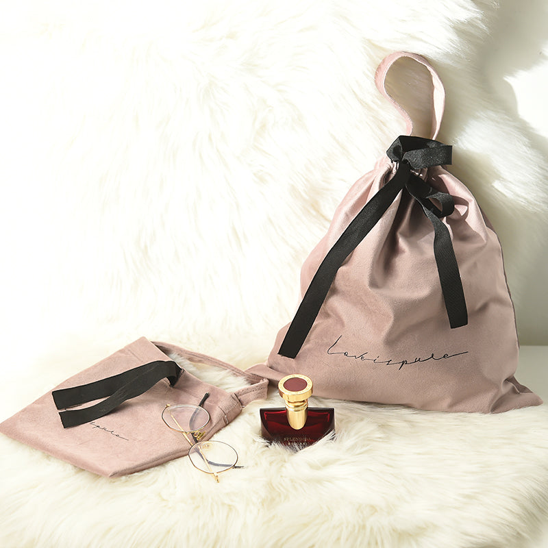 Vintage Velvet Drawstring Storage Bag