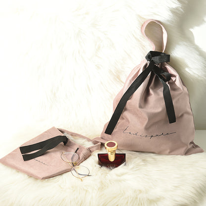 Vintage Velvet Drawstring Storage Bag