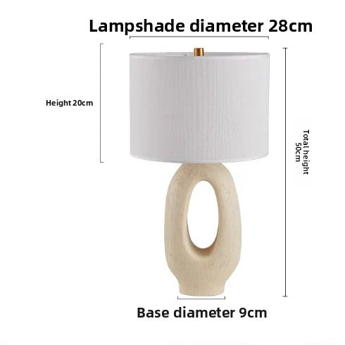 Vintage Wabi-Sabi Style Resin Table Lamp