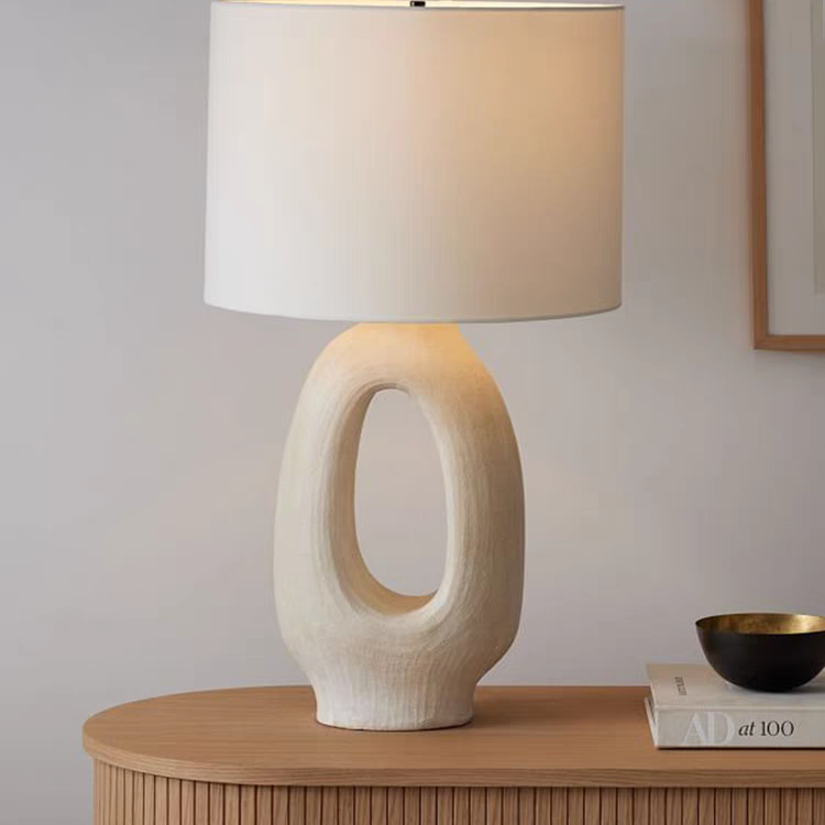 Vintage Wabi-Sabi Style Resin Table Lamp