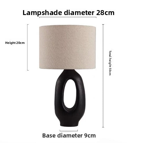 Vintage Wabi-Sabi Style Resin Table Lamp