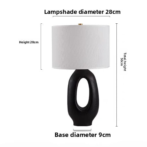 Vintage Wabi-Sabi Style Resin Table Lamp