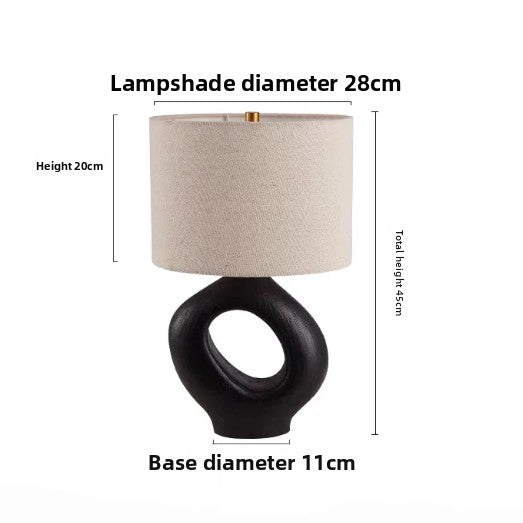 Vintage Wabi-Sabi Style Resin Table Lamp