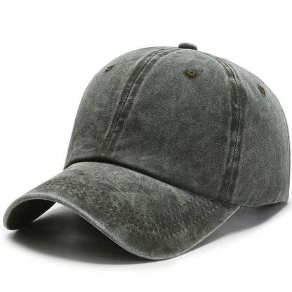 Vintage Washed Baseball Cap with Embroidery