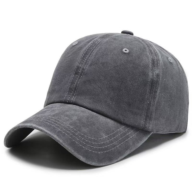 Vintage Washed Baseball Cap with Embroidery