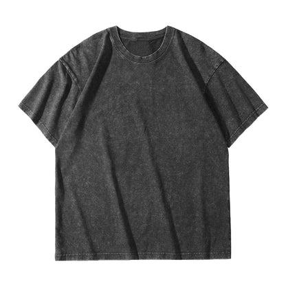 Vintage Washed Cotton Crewneck T-Shirt