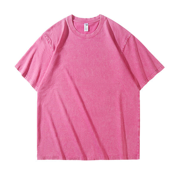 Vintage Washed Cotton Crewneck T-Shirt