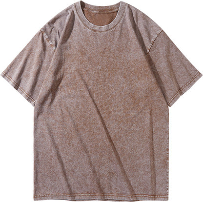 Vintage Washed Cotton Crewneck T-Shirt