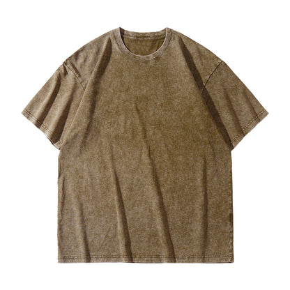 Vintage Washed Cotton Crewneck T-Shirt