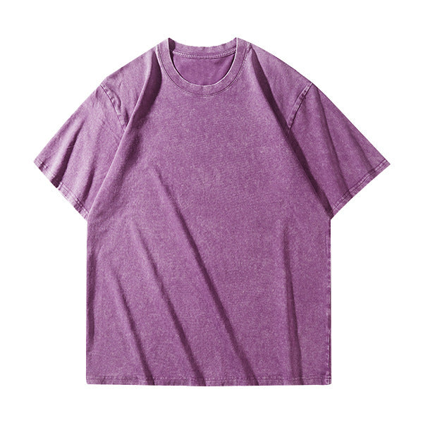 Vintage Washed Cotton Crewneck T-Shirt