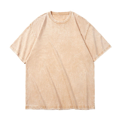 Vintage Washed Cotton Crewneck T-Shirt
