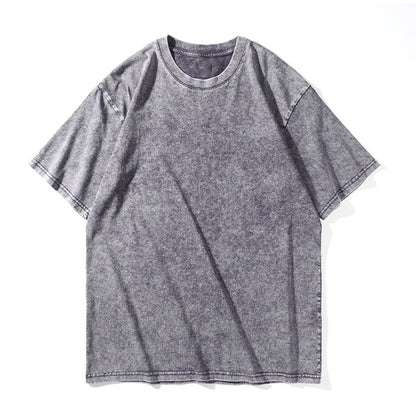 Vintage Washed Cotton Crewneck T-Shirt