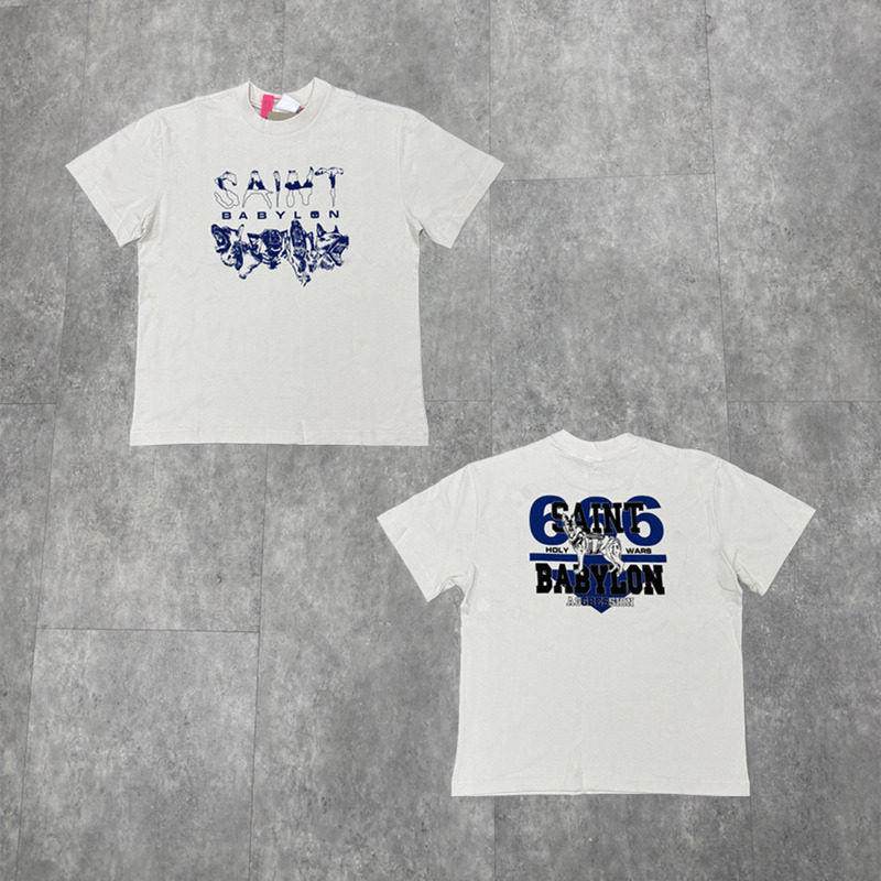 Vintage Washed Cotton T-Shirt Loose Fit Short Sleeve