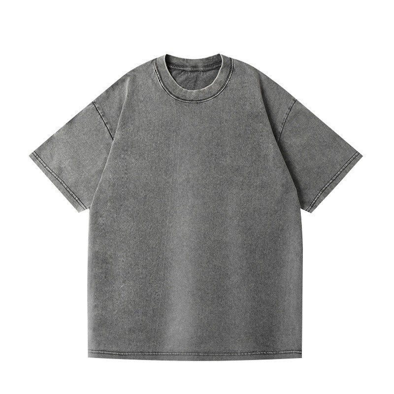 Vintage Washed Cotton T-shirt Men