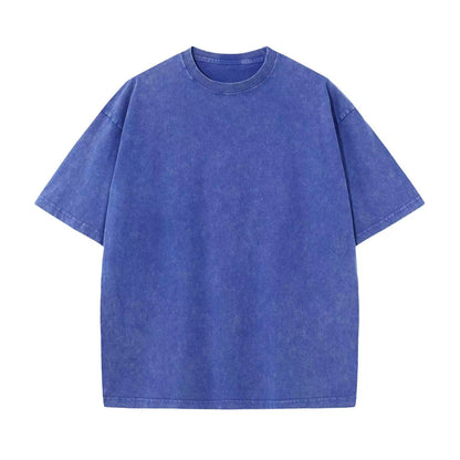 Vintage Washed Cotton T-shirt Men