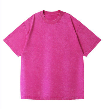 Vintage Washed Cotton T-shirt Men